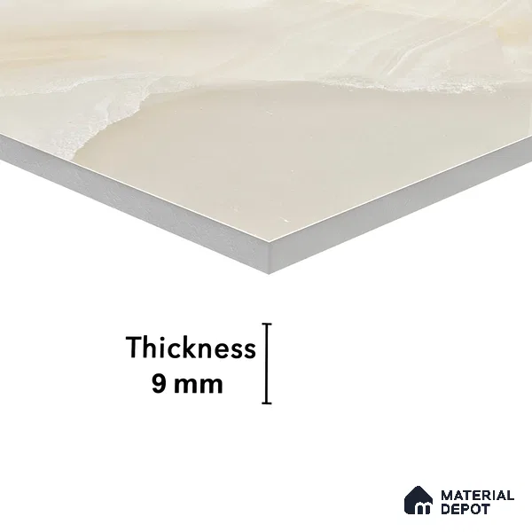 Endless Floor & Wall Vitrified Tile Cloud Onyx 4 ft x 2 ft | TL 01080 Glossy Finish - 9 mm | Suitable for Living Room, Bedroom (Sample)