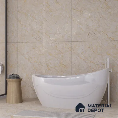 Carving Wall & Floor Tile Passive Beige | TL 01186 | 4 ft x 2 ft Size | Matte Finish Vitrified Tile - 9 mm Thick | Suitable For Living Room, Bedroom, Bathroom