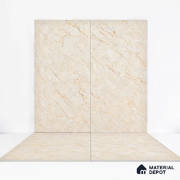 Carving Wall & Floor Tile Passive Beige | TL 01186 | 4 ft x 2 ft Size | Matte Finish Vitrified Tile - 9 mm Thick | Suitable For Living Room, Bedroom, Bathroom
