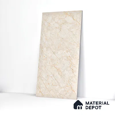 Carving Wall & Floor Tile Passive Beige | TL 01186 | 4 ft x 2 ft Size | Matte Finish Vitrified Tile - 9 mm Thick | Suitable For Living Room, Bedroom, Bathroom