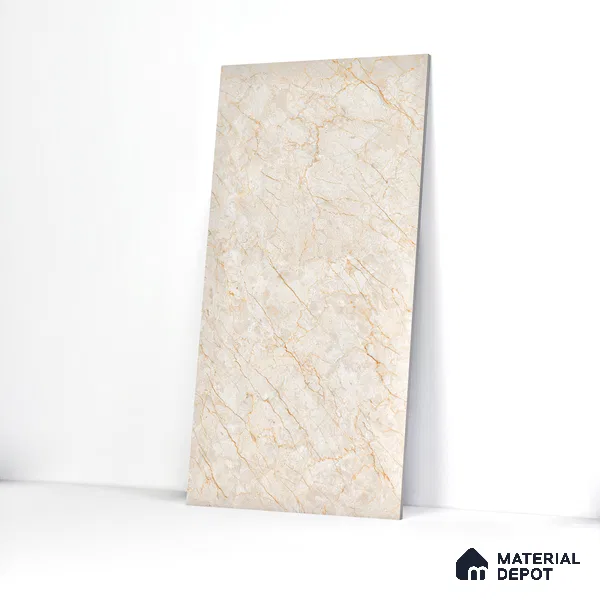 Carving Wall & Floor Tile Passive Beige | TL 01186 | 4 ft x 2 ft Size | Matte Finish Vitrified Tile - 9 mm Thick | Suitable For Living Room, Bedroom, Bathroom