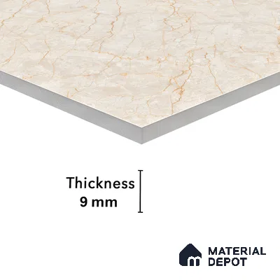 Carving Wall & Floor Tile Passive Beige | TL 01186 | 4 ft x 2 ft Size | Matte Finish Vitrified Tile - 9 mm Thick | Suitable For Living Room, Bedroom, Bathroom
