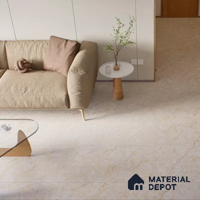 Carving Wall & Floor Tile Passive Beige | TL 01186 | 4 ft x 2 ft Size | Matte Finish Vitrified Tile - 9 mm Thick | Suitable For Living Room, Bedroom, Bathroom
