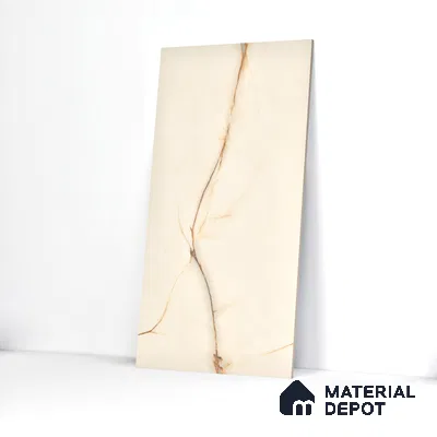 Endless Floor & Wall Tile TL 02946 Pastel Cream 1600 x 800 mm Glossy Finish Vitrified Tile - 9 mm | Suitable For Living Room, Bedroom (Sample)