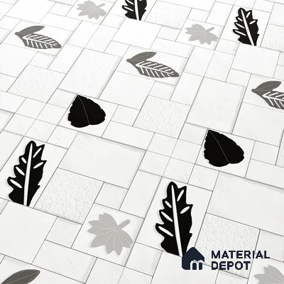 Elevation Wall Tile TL 00070 A Pearl White 2 ft x 1 ft Punch Matte Finish Vitrified Tile - 9 mm | Suitable For Feature Wall, Boundary Wall, Balcony, Outdoor | Please Expect a Slight Variation of Pattern