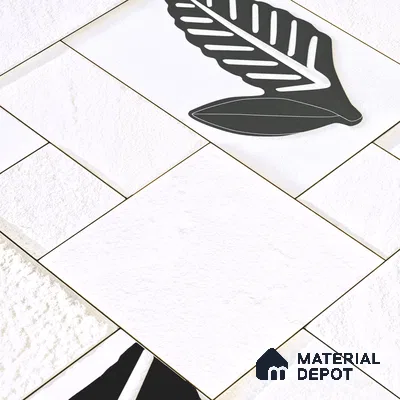 Elevation Wall Tile TL 00070 A Pearl White 2 ft x 1 ft Punch Matte Finish Vitrified Tile - 9 mm | Suitable For Feature Wall, Boundary Wall, Balcony, Outdoor | Please Expect a Slight Variation of Pattern