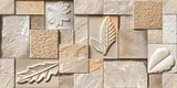 Elevation Wall Tile TL 00070 D Dark Beige 2 ft x 1 ft Punch Matte Finish Vitrified Tile - 9 mm | Suitable For Feature Wall, Boundary Wall, Balcony, Outdoor | Image 02