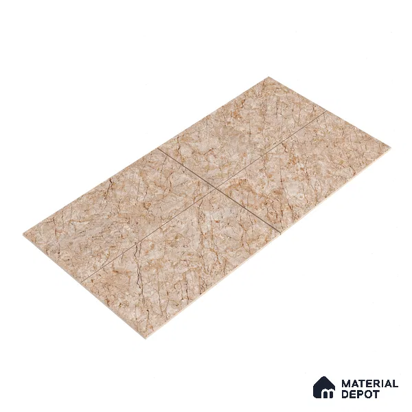 Carving Wall & Floor Tile Penny Brown | TL 01185 | 4 ft x 2 ft Size | Matte Finish Vitrified Tile - 9 mm Thick | Suitable For Living Room, Bedroom, Bathroom (Sample)