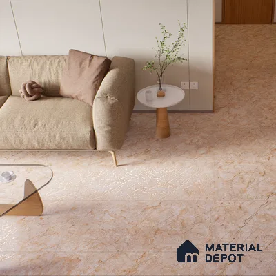 Carving Wall & Floor Tile Penny Brown | TL 01185 | 4 ft x 2 ft Size | Matte Finish Vitrified Tile - 9 mm Thick | Suitable For Living Room, Bedroom, Bathroom (Sample)