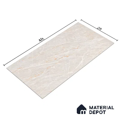 Endless Floor & Wall Vitrified Tile Peppery Grey 4 ft x 2 ft | TL 01089 Glossy Finish - 9 mm | Suitable for Living Room, Bedroom (Sample)