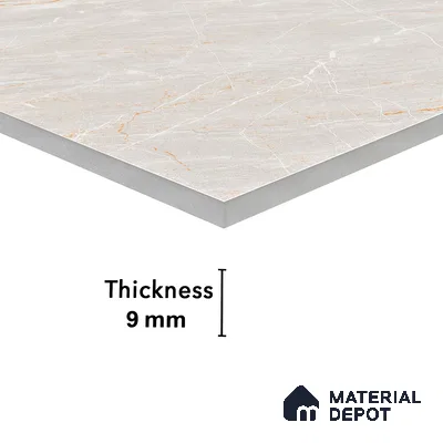 Endless Floor & Wall Vitrified Tile Peppery Grey 4 ft x 2 ft | TL 01089 Glossy Finish - 9 mm | Suitable for Living Room, Bedroom (Sample)