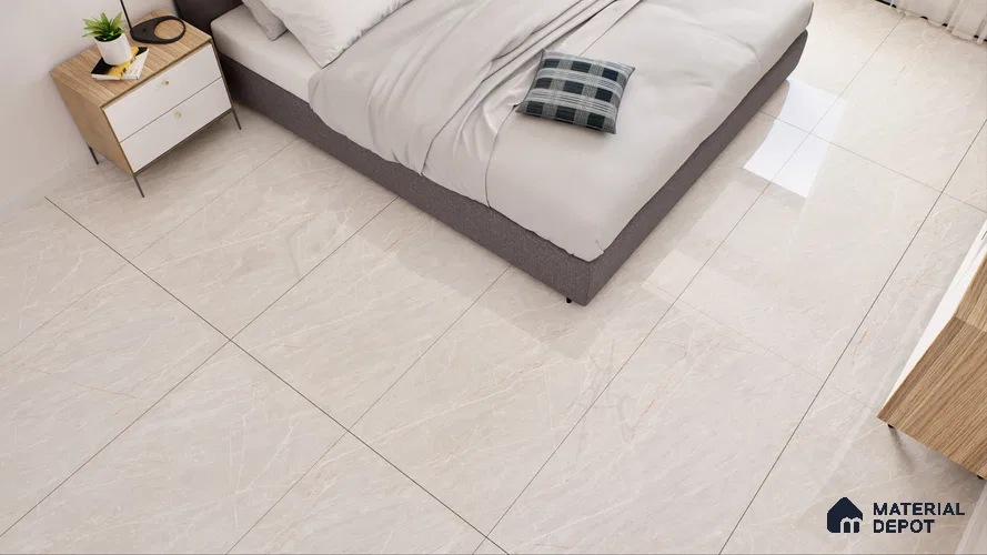 Endless Floor & Wall Vitrified Tile Peppery Grey 4 ft x 2 ft | TL 01089 Glossy Finish - 9 mm | Suitable for Living Room, Bedroom