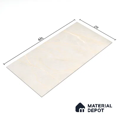 Carving Wall & Floor Tile Bever Light | TL 01069 | 4 ft x 2 ft Size | Matte Finish Vitrified Tile - 9 mm Thick | Perfect For Living Room, Bedroom, Bathroom (Sample)