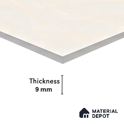 Carving Wall & Floor Tile Bever Light | TL 01069 | 4 ft x 2 ft Size | Matte Finish Vitrified Tile - 9 mm Thick | Perfect For Living Room, Bedroom, Bathroom (Sample)