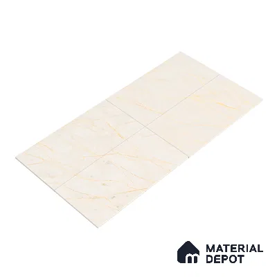 Carving Wall & Floor Tile Bever Light | TL 01069 | 4 ft x 2 ft Size | Matte Finish Vitrified Tile - 9 mm Thick | Perfect For Living Room, Bedroom, Bathroom (Sample)