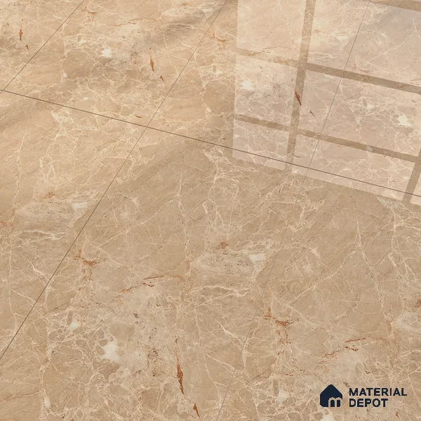 Endless Floor & Wall Vitrified Tile Purity Ivory 4 ft x 2 ft | TL 01075 Glossy Finish - 9 mm | Suitable for Living Room, Bedroom (Sample)