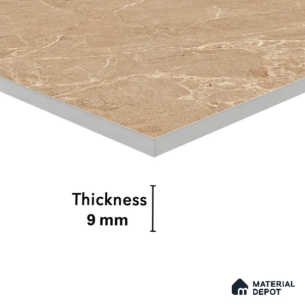 Endless Floor & Wall Vitrified Tile Purity Ivory 4 ft x 2 ft | TL 01075 Glossy Finish - 9 mm | Suitable for Living Room, Bedroom (Sample)