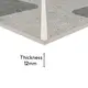 Parking Floor Tile TL 03387 K Puzzle Charcoal 16 x 16 inch Anti Slip Matte Finish Heavy Duty Vitrified Tile - 12 mm | Suitable For Garage, Driveway, Terrace | Image 05