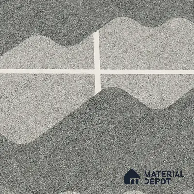 Parking Floor Tile TL 03387 K Puzzle Charcoal 16 x 16 inch Anti Slip Matte Finish Heavy Duty Vitrified Tile - 12 mm | Suitable For Garage, Driveway, Terrace | Pattern Alignment May Vary | 2-3 mm Spacer is Mandatory
