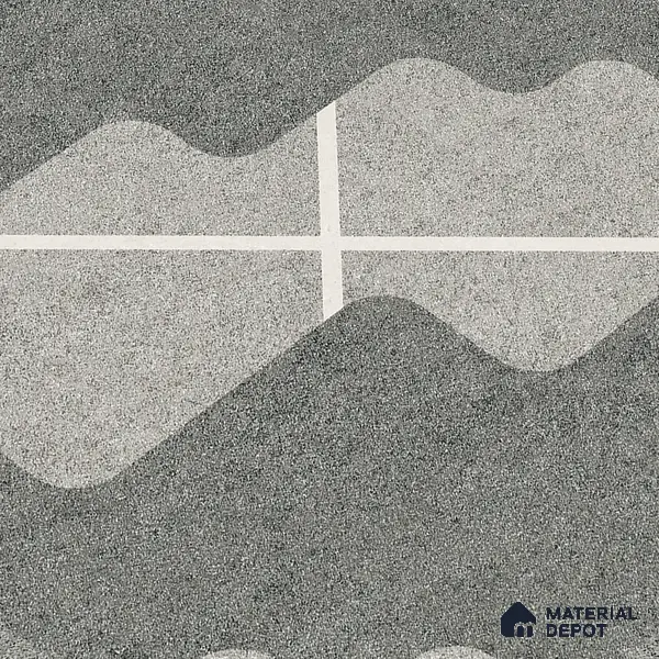 Parking Floor Tile TL 03387 K Puzzle Charcoal 16 x 16 inch Anti Slip Matte Finish Heavy Duty Vitrified Tile - 12 mm | Suitable For Garage, Driveway, Terrace | Pattern Alignment May Vary | 2-3 mm Spacer is Mandatory