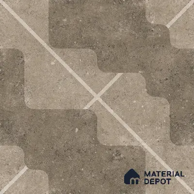 Parking Floor Tile TL 03387 A Puzzle Dust 16 x 16 inch Anti Slip Matte Finish Heavy Duty Vitrified Tile - 12 mm | Suitable For Garage, Driveway, Terrace | Pattern Alignment May Vary | 2-3 mm Spacer is Mandatory