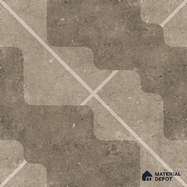 Parking Floor Tile TL 03387 A Puzzle Dust 16 x 16 inch Anti Slip Matte Finish Heavy Duty Vitrified Tile - 12 mm | Suitable For Garage, Driveway, Terrace | Pattern Alignment May Vary | 2-3 mm Spacer is Mandatory