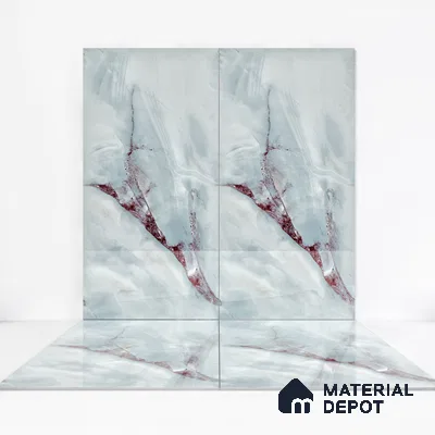 Endless Wall & Floor Vitrified Tile Red Brussa 4 ft x 2 ft | TL 05634 High Gloss Finish - 9 mm | Suitable for Living Room, Bedroom