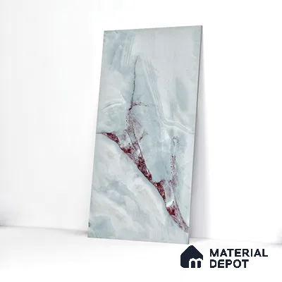Endless Wall & Floor Vitrified Tile Red Brussa 4 ft x 2 ft | TL 05634 High Gloss Finish - 9 mm | Suitable for Living Room, Bedroom