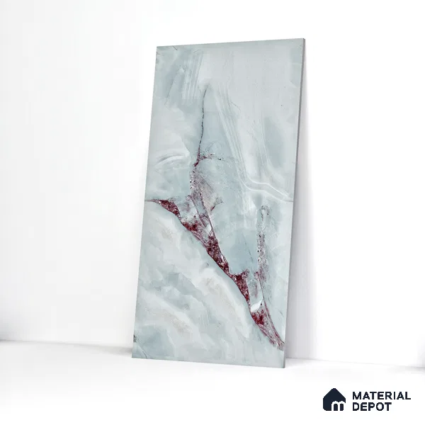 Endless Wall & Floor Vitrified Tile Red Brussa 4 ft x 2 ft | TL 05634 High Gloss Finish - 9 mm | Suitable for Living Room, Bedroom