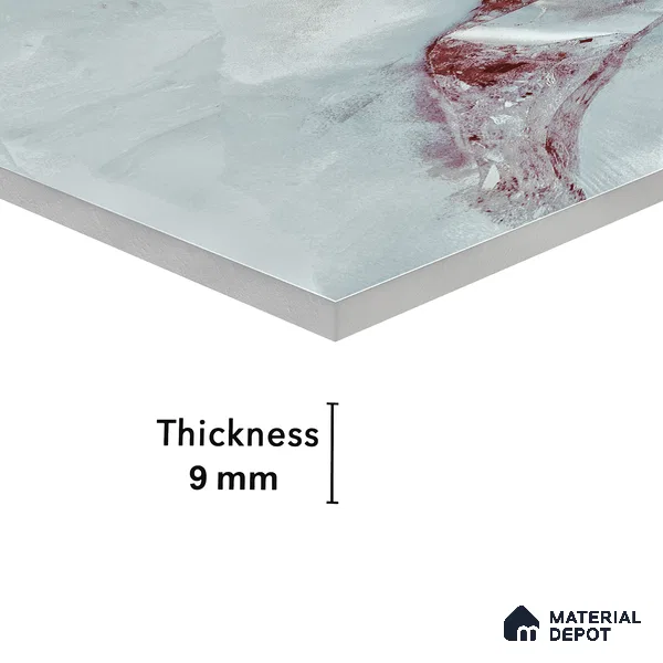 Endless Wall & Floor Vitrified Tile Red Brussa 4 ft x 2 ft | TL 05634 High Gloss Finish - 9 mm | Suitable for Living Room, Bedroom