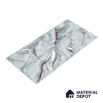 Endless Wall & Floor Vitrified Tile Red Brussa 4 ft x 2 ft | TL 05634 High Gloss Finish - 9 mm | Suitable for Living Room, Bedroom