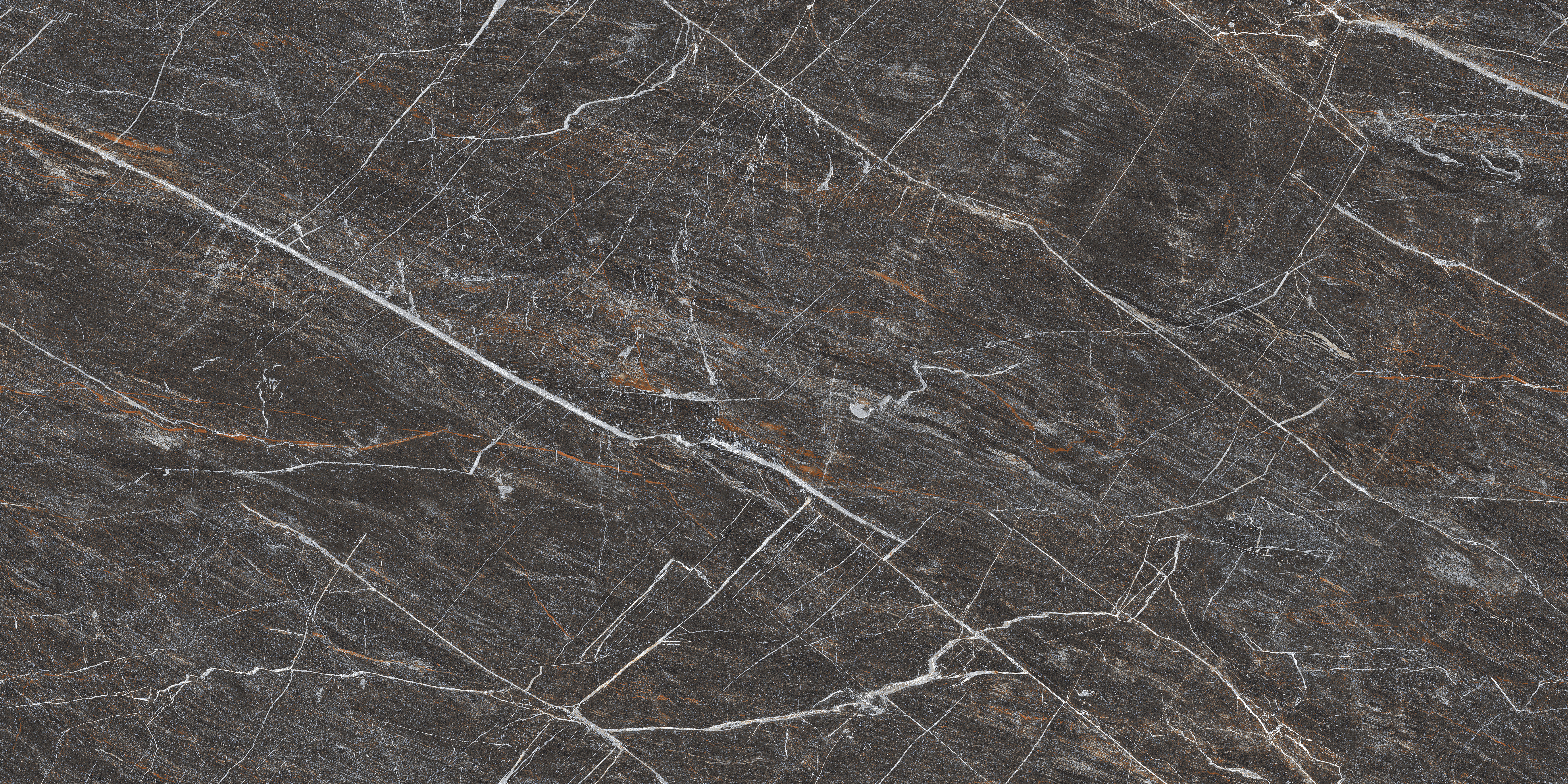 Endless Floor & Wall Vitrified Tile Sable Black 4 ft x 2 ft | TL 01088 Glossy Finish - 9 mm | Suitable for Living Room, Bedroom