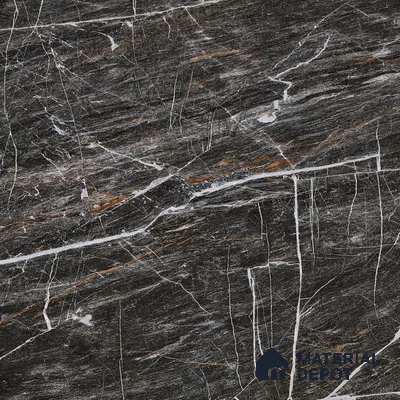 Endless Floor & Wall Vitrified Tile Sable Black 4 ft x 2 ft | TL 01088 Glossy Finish - 9 mm | Suitable for Living Room, Bedroom