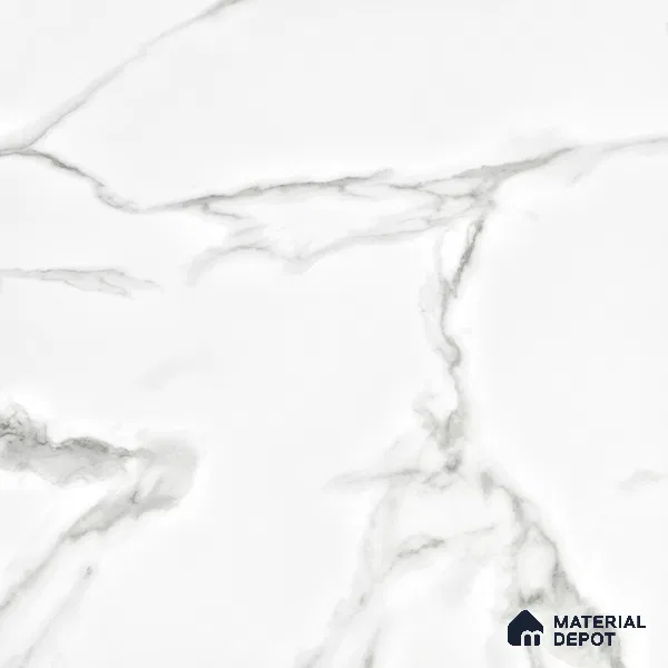 Endless Floor & Wall Vitrified Tile Silken White 4 ft x 2 ft | TL 01184 Glossy Finish - 9 mm | Suitable for Living Room, Bedroom (Sample)