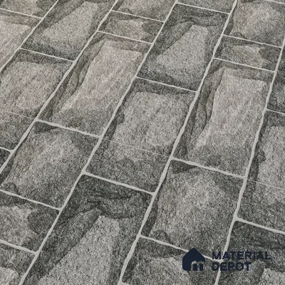 Elevation Wall Tile TL 00067 A Slate Black 2 ft x 1 ft Punch Matte Finish Vitrified Tile - 9 mm | Suitable For Feature Wall, Boundary Wall, Balcony, Outdoor (Sample)