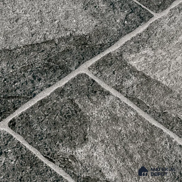 Elevation Wall Tile TL 00067 A Slate Black 2 ft x 1 ft Punch Matte Finish Vitrified Tile - 9 mm | Suitable For Feature Wall, Boundary Wall, Balcony, Outdoor (Sample)