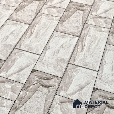 Elevation Wall Tile TL 00067 C Grey Vanilla 2 ft x 1 ft Punch Matte Finish Vitrified Tile - 9 mm | Suitable For Feature Wall, Boundary Wall, Balcony, Outdoor
