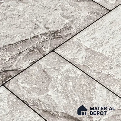 Elevation Wall Tile TL 00067 C Grey Vanilla 2 ft x 1 ft Punch Matte Finish Vitrified Tile - 9 mm | Suitable For Feature Wall, Boundary Wall, Balcony, Outdoor