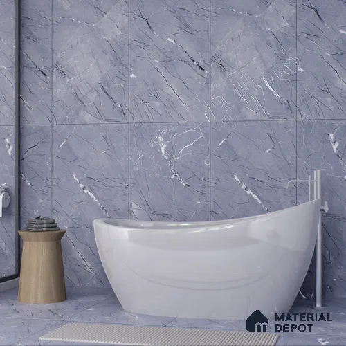 Carving Wall & Floor Tile Slate Grey | TL 00360 | 4 ft x 2 ft Size | Matte Finish Vitrified Tile - 9 mm Thick | Suitable For Living Room, Bedroom, Bathroom