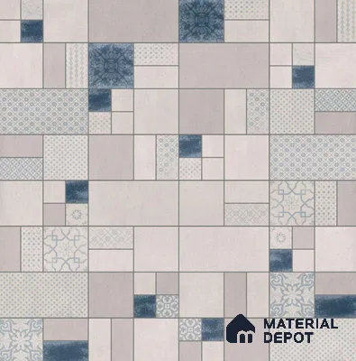 TL 00061 E Azul White 2 ft x 1 ft Matte Finish Stone Vitrified Parking Floor Tile - 12 mm (Sample)