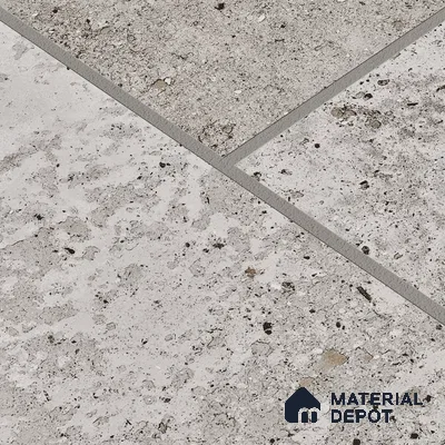 Parking Floor & Wall TL 00061 B Ash Grey Quartz 2 ft x 1 ft Matte Finish Stone Vitrified Tile - 12 mm | 32 Random Faces | Suitable For Heavy Duty Outdoor Areas