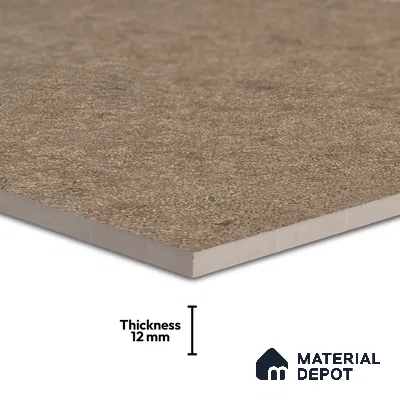Parking Floor & Wall TL 00061 C Marrone Brown 2 ft x 1 ft Matte Finish Stone Vitrified Tile - 12 mm | 32 Random Faces | Suitable For Heavy Duty Outdoor Areas