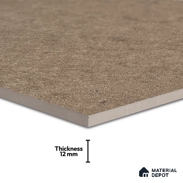 Parking Floor & Wall TL 00061 C Marrone Brown 2 ft x 1 ft Matte Finish Stone Vitrified Tile - 12 mm | 32 Random Faces | Suitable For Heavy Duty Outdoor Areas