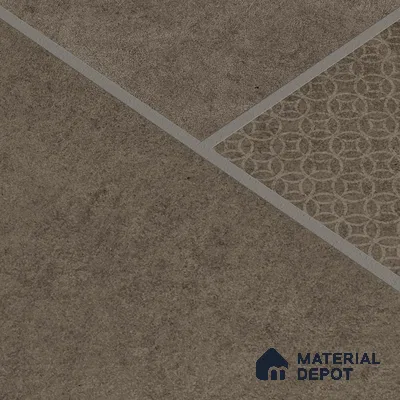 Parking Floor & Wall TL 00061 C Marrone Brown 2 ft x 1 ft Matte Finish Stone Vitrified Tile - 12 mm | 32 Random Faces | Suitable For Heavy Duty Outdoor Areas