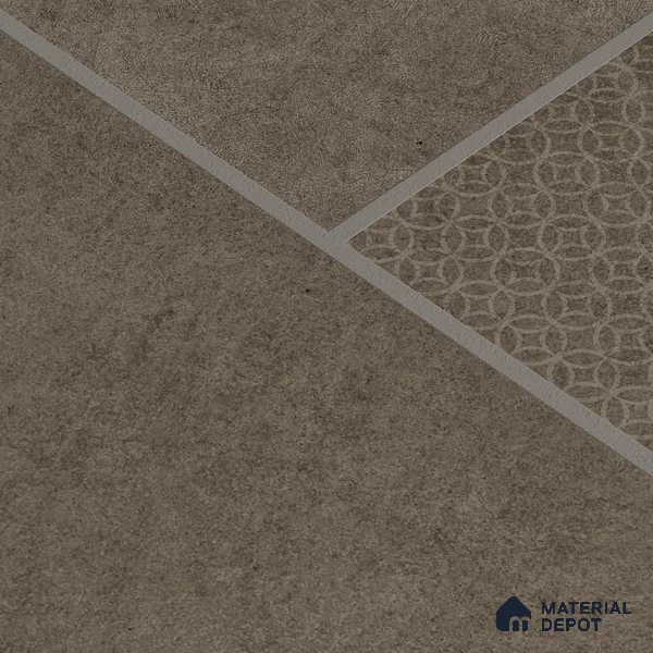 Parking Floor & Wall TL 00061 C Marrone Brown 2 ft x 1 ft Matte Finish Stone Vitrified Tile - 12 mm | 32 Random Faces | Suitable For Heavy Duty Outdoor Areas