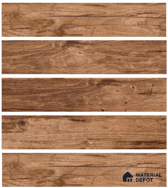 TL 02325 Cocoa Brown 1000 x 200 mm Matte Finish Porcelain Wall & Floor Tile - 9 mm | 2-3 mm Spacer is Mandatory (Sample)