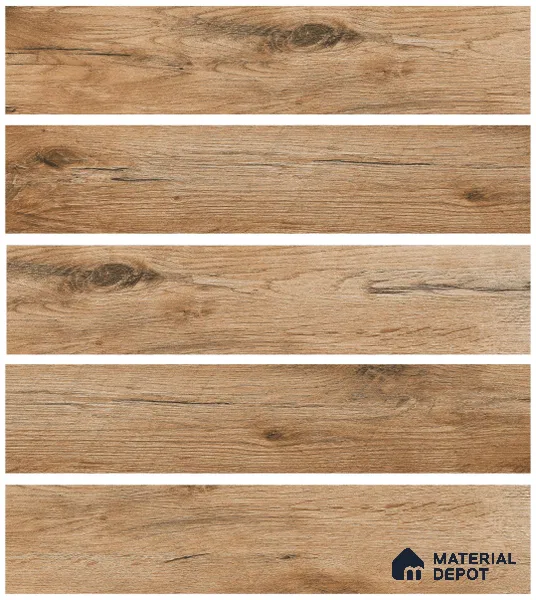 TL 02324 Coffee Brown 1000 x 200 mm Matte Finish Porcelain Wall & Floor Tile - 9 mm | 2-3 mm Spacer is Mandatory (Sample)