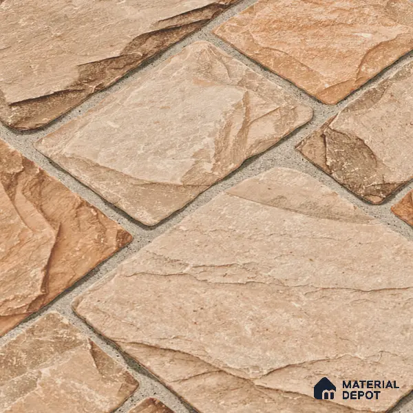 Elevation Wall Tile TL 00085 A Terra Brown 2 ft x 1 ft Punch Matte Finish Vitrified Tile - 9 mm | Ideal For Modern Facades, Outdoor Cladding, Feature Wall