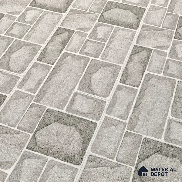Elevation Wall Tile TL 00085 B Shadow Grey 2 ft x 1 ft Punch Matte Finish Vitrified Tile - 9 mm | Ideal For Modern Facades, Outdoor Cladding, Feature Wall