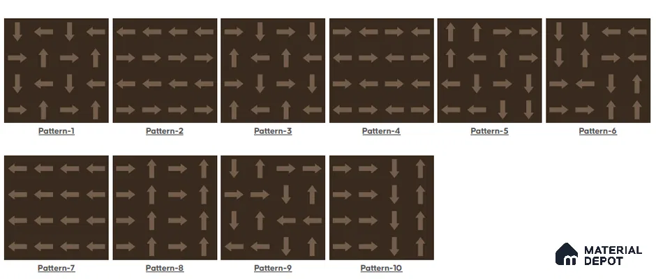 TL 03385 H Tetris Slate 400 x 400 mm Matte Finish Anti Slip Vitrified Parking Floor Tile - 12 mm | Pattern Alignment May Vary | 2-3 mm Spacer is Mandatory